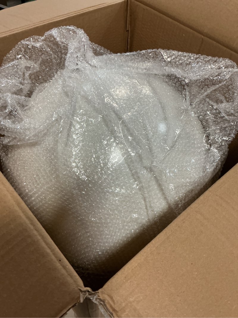 Condition photo showing Good Condition for Extra Large Size Outdoor Christmas Ornaments, Oversized Huge Big Shatterproof Xmas Christmas Plastic Balls for Outside Lawn Yard Tree Hanging Decorations (16"/400mm, White, 1 Pack) White 16"/1PCS