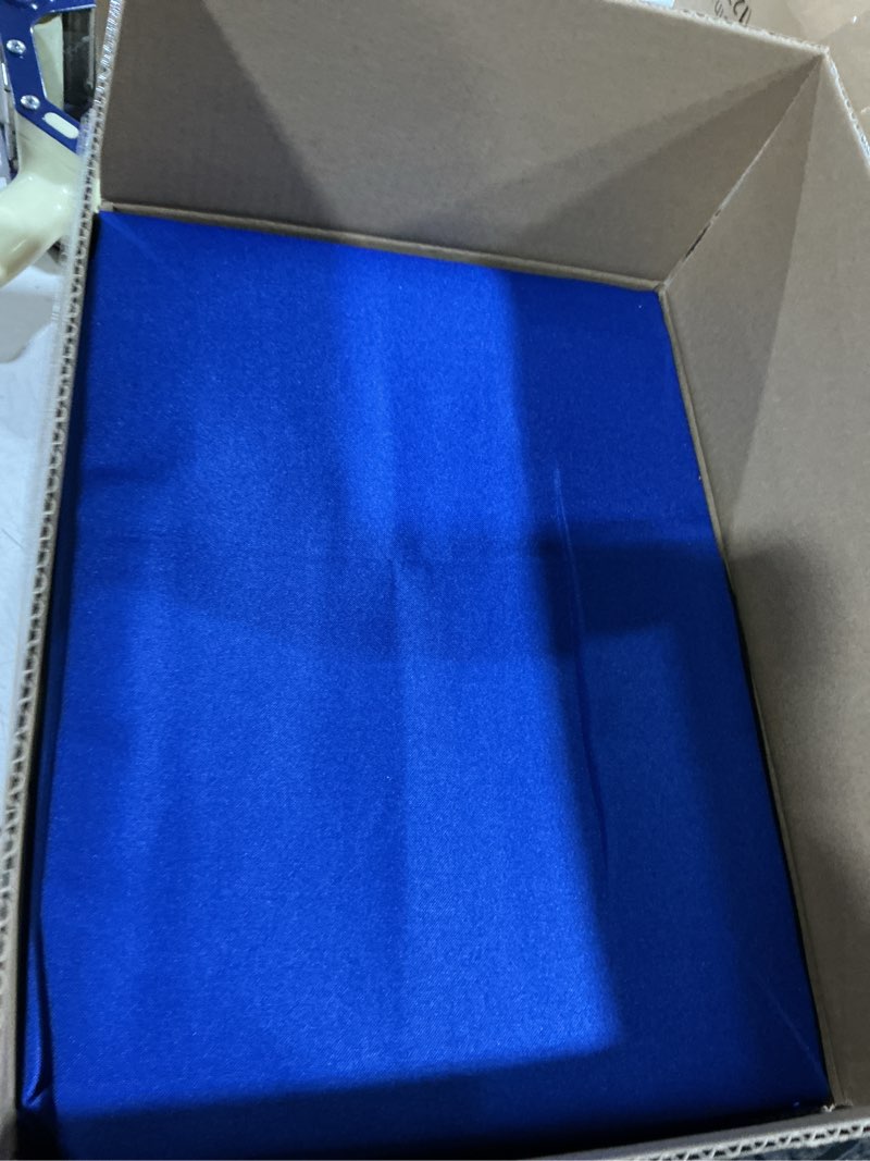 Condition photo showing Good Condition for sancua royal blue tablecloth for 8 foot rectangle tables, 6 pack - 60x120 inch - washable fabric table cloth, reusable polyester table covers for wedding party, banquet, independence day, july 4th royal blue 6 pack 60x120 inch, rectangle