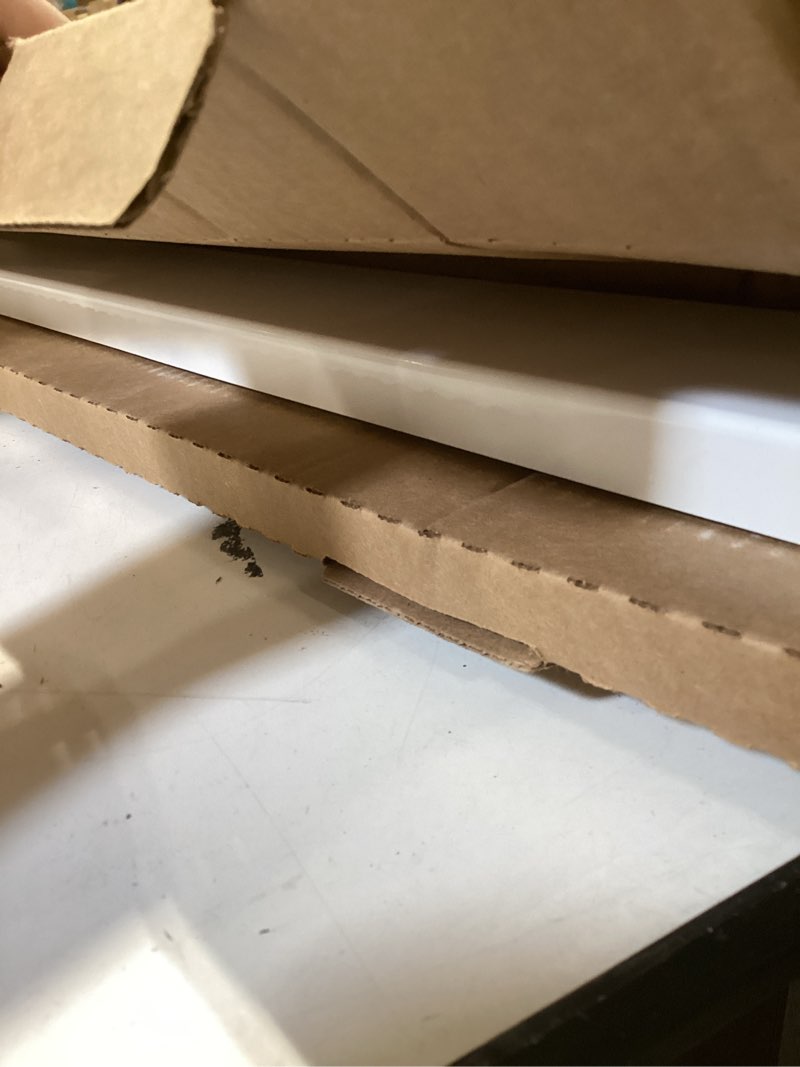 Condition photo showing Good Condition for project source cultured marble vanity tops 2.37-in h x 31-in l white cultured marble bathroom backsplash