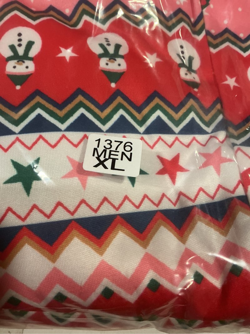 Condition photo showing New/Like New for ANGELGGH Onesie Christmas Family Matching Pajamas Adult Couples Men PJs Hooded Women Novelty One-piece Sleepwear Youth 12-14 Years Red Pink Snowman