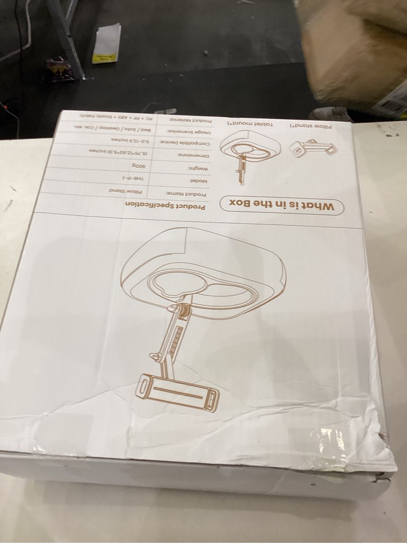 Condition photo showing New/Like New for TabHolderix Tablet Pillow Stand, Adjustable Kindle Holder with 2 Snack Bowls, 360° Adjustable iPad Stand for Bed with 4.7''-13'' iPad, Kindle, Phone, Gift for Reading Accessories on Bed, Sofa, Pink