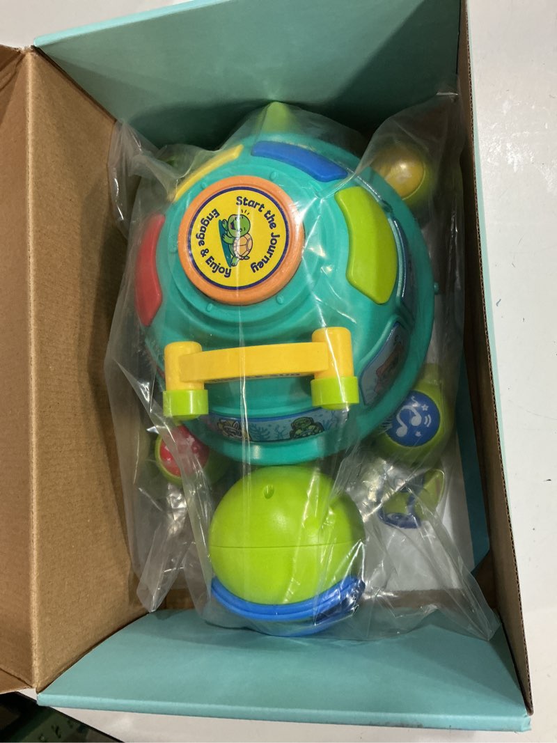 Condition photo showing New/Like New for educational baby toys 6-12 month, musical crawling turtle, infant toys for 6 7 8 9 10 month old boy girl, christmas bilingual baby gifts for 3-6-9-12 months