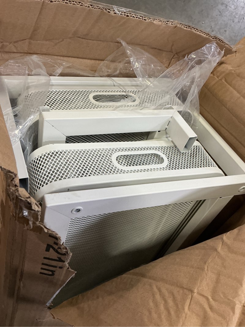 Condition photo showing Good Condition for 2 pack 21in-depth under sink organizer with next-gen ball-bearing slides,2-tier precision mesh pull out cabinet storage for bathroom&kitchen,height adjustable drawers shelf,anti-rust-white 2 pack-21"dx12.4"-16.5"h white