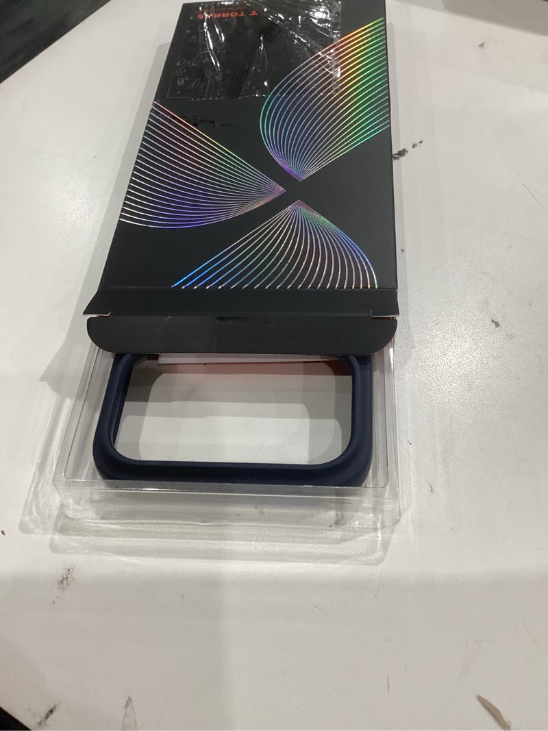 Condition photo showing Good Condition for TORRAS Stronger Magnetic & Shockproof for iPhone 17 Pro Max Case, Fit for MagSafe, Military Grade Drop Protection, Camera Control, DIY Button, Slim for iPhone 17 Pro Max Case Translucent Deep Blue Deep Blue for iPhone 17 Pro Max