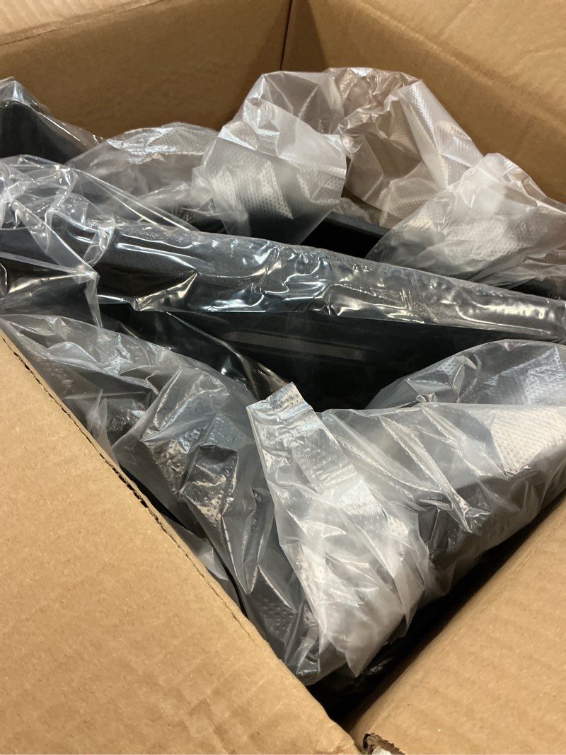 Condition photo showing Good Condition for new 2025 2026 model y juniper rear trunk storage bins with lids 2pcs refresh model y rear trunk storage box tpe waterproof trunk organizer for model y juniper interior accessories 2025-2026 model y trunk storage bin