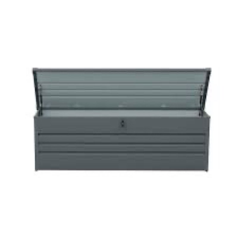 260 Gallon Metal Outdoor Deck Box Waterproof, Extra Large Patio Stor