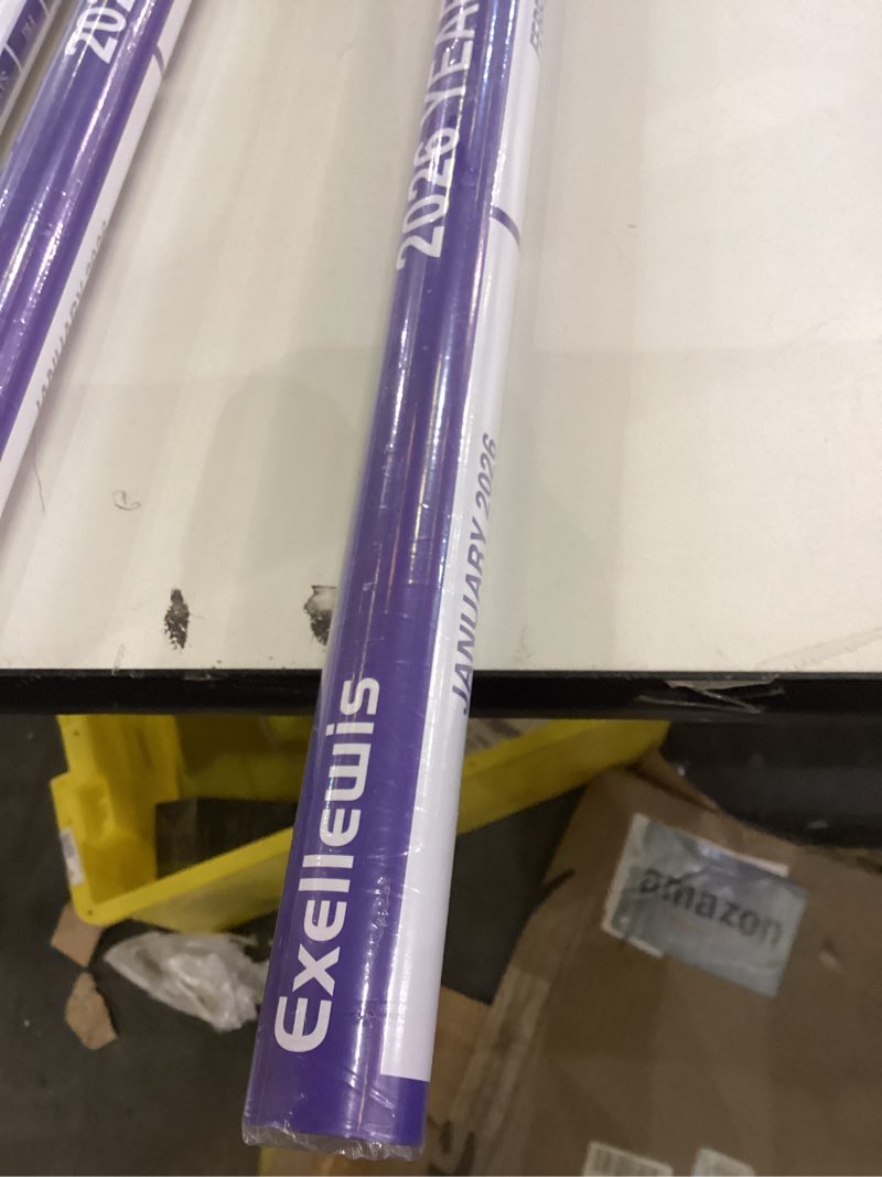 Condition photo showing New/Like New for 2026 Wall Calendar 24" x 36" with Week Numbers, 12 Months from January to December, Dry Erase Large Annual Yearly Planner, Horizontal/Vertical Large Calendar for Easy Planning, Organizing (indigo)