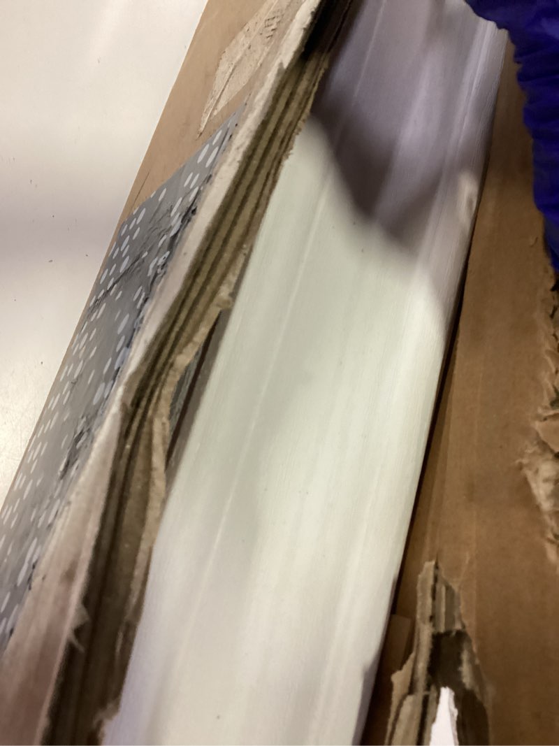 Condition photo showing Good Condition for high & mighty decorative 24" floating shelf holds up to 20 lbs, easy tool-free dry wall installation, beveled, white | 515660 24 inch ecommerce packaging