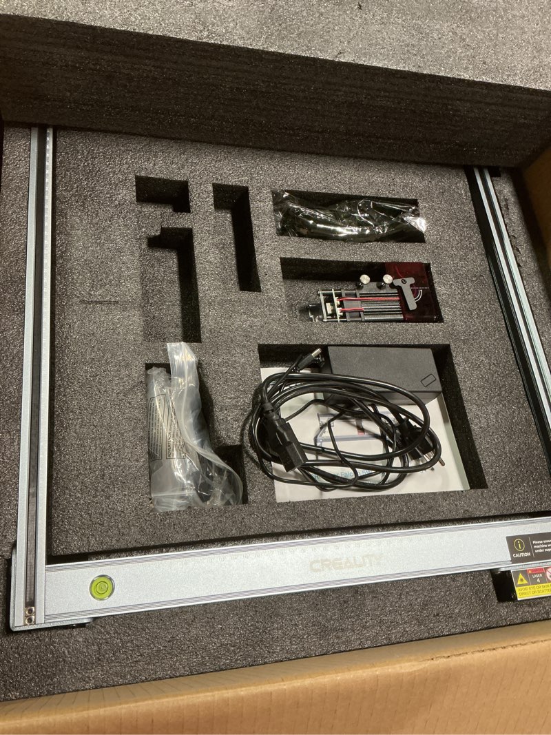 Condition photo showing Good Condition for Creality Falcon 5W Laser Engraver Machine, 72w High Precision 0.06mm Laser Cutter and Engraving Machine for Wood Leather Acrylic Glass, 10000mm/min, Offline Usage, Working Area 400 * 415mm Falcon-5W