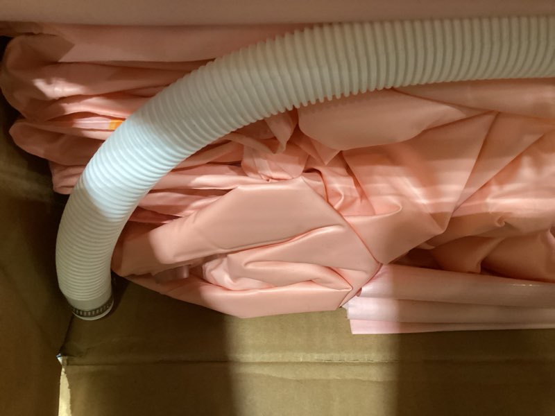 Condition photo showing Good Condition for Portable Bathtub for Adults 59" Large Foldable No-Installation Soaking Tub for Shower Stall, Collapsible Standing Plunge Bath with Lid, 5-Layer Insulated Liner, Fast Drain (Pink, 59"×21.6"×19.6") 59"L x 21.6"W x 19.6"H