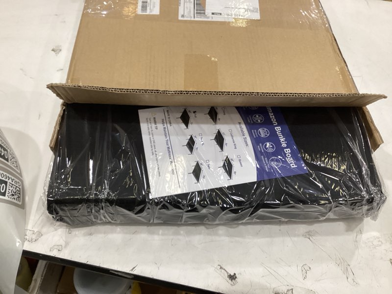 Condition photo showing Good Condition for bunkie board full size (54x75''), heavy duty bed boards for frame, sleeper sofa support board to stop sagging mattress, breathable, noise minimizing, moisture resistant, black full (54x75'')