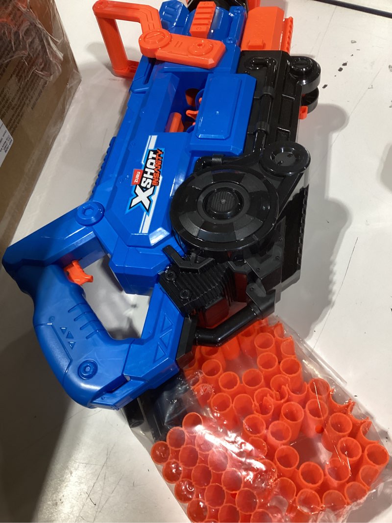 Condition photo showing Good Condition for xshot insanity smoking barrel blaster with 72 air pocket technology darts by zuru, dart blaster with smoking mechanism outdoor toy for boys and girls, teens and adults aged 8+
