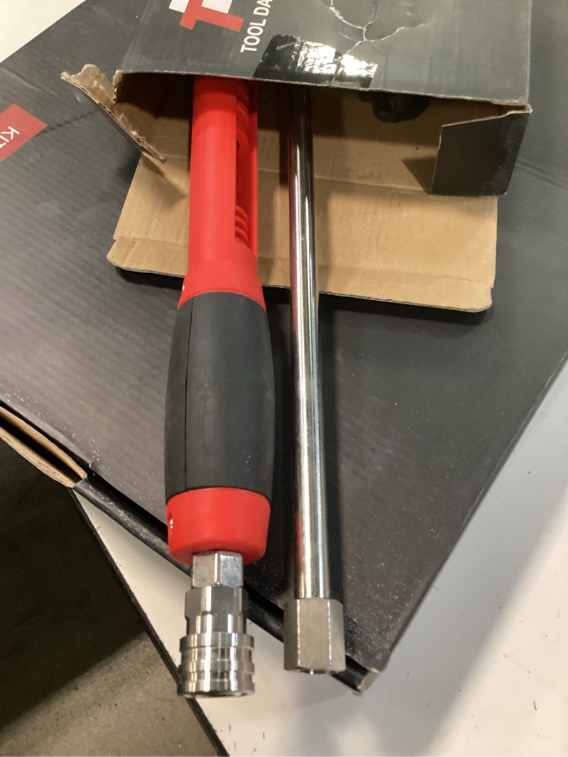 Condition photo showing As Is for tool daily deluxe pressure washer gun, with replacement wand extension, 5 nozzle tips, m22 fitting, 40 inch, 5000 psi 40inch