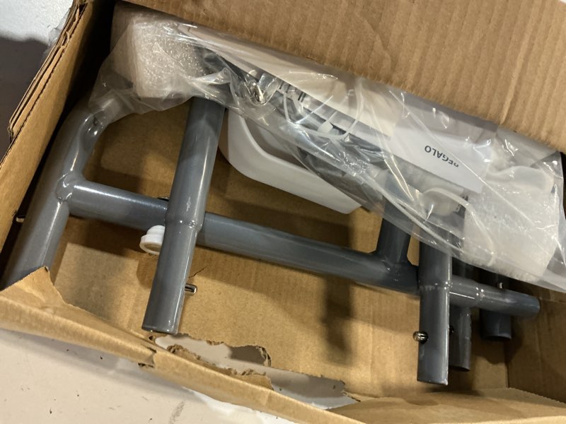 Condition photo showing Good Condition for regalo safety swing down bed rail guard for toddlers, bed safety rail with patented gap guard, fits twin, full & queen mattress, white, tested & safe for 30 years, american designed, family owned 43 inch