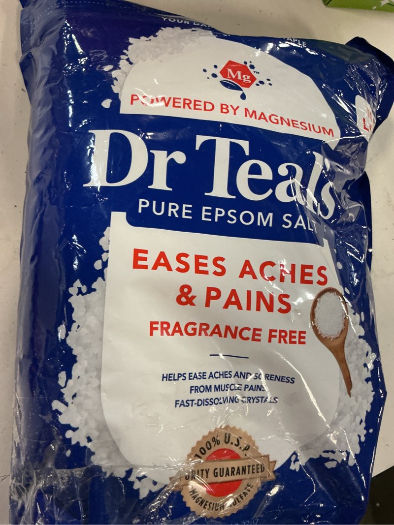 Condition photo showing Good Condition for dr. teal's pure epsom salt therapeutic soak, 6lbs