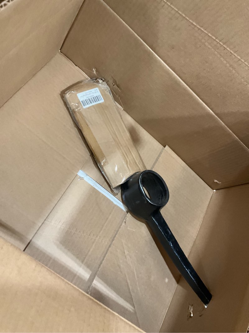 Condition photo showing As Is for head only vnimti pick axe for digging, heavy duty pickaxe , 36 inchese