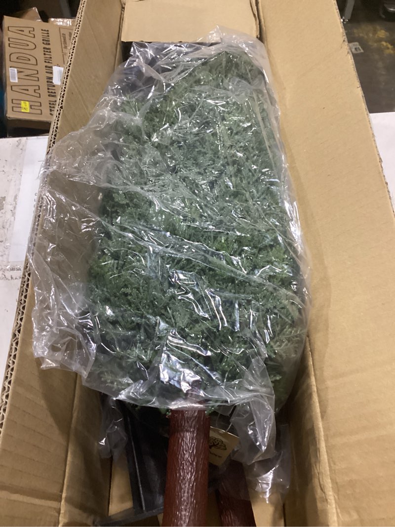 Condition photo showing Good Condition for 3ft artificial cedar topiary trees with ground spike, set of 2 uv resistant fake evergreen bushes shrubs trees artificial plants realistic faux cypress plants for indoor outdoor front porch garden