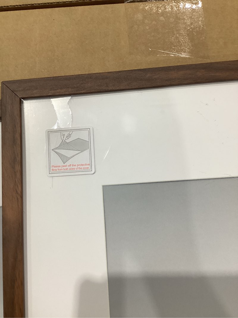 Condition photo showing As Is for item incomplete))))))))))upsimples 16x20 picture frame black 3 pack, scratch-proof poster frames 16 x 20 for photo gallery - slide-in strips, horizontal or vertical wall mounting)