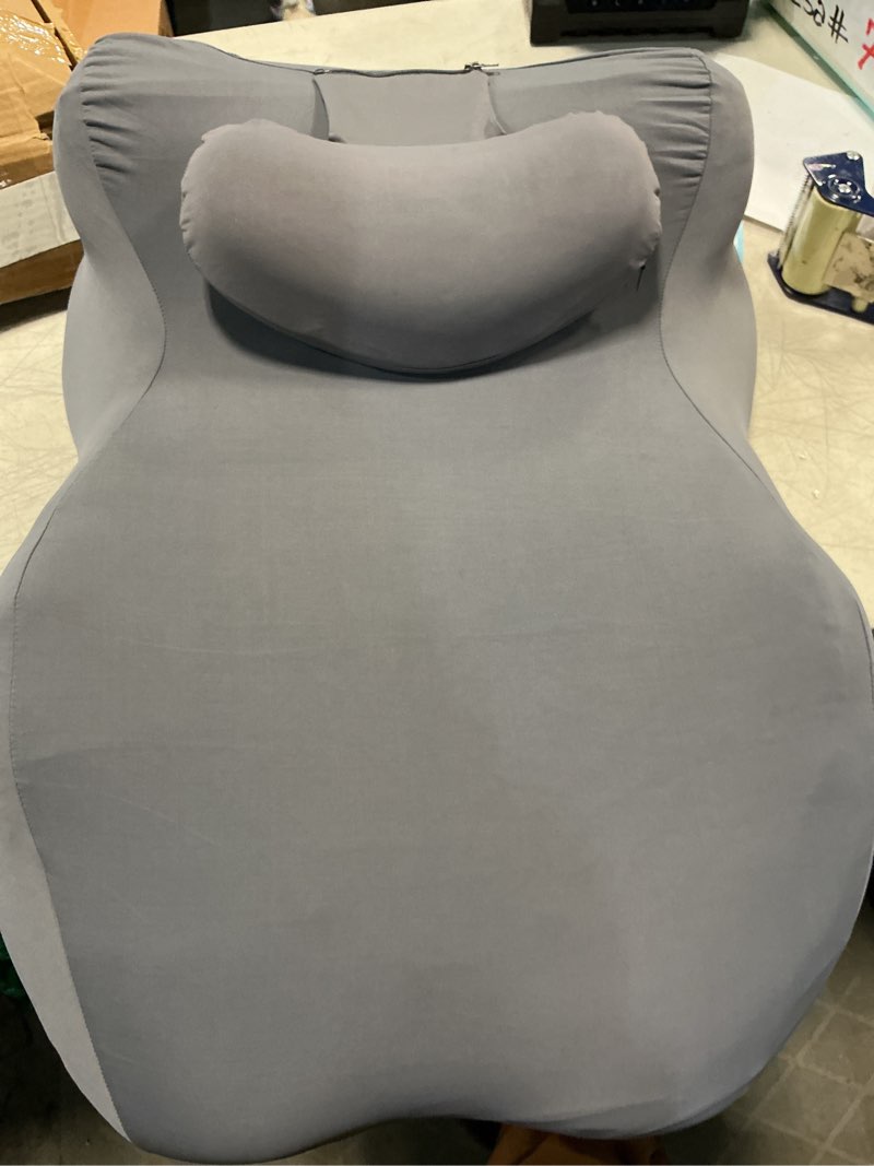 Condition photo showing Good Condition for ergonomic memory foam wedge pillow, 27° angled support for neck and waist, multi-position support pillow - grey (plus size 25.5 * 21.5 * 11.8 inch)
