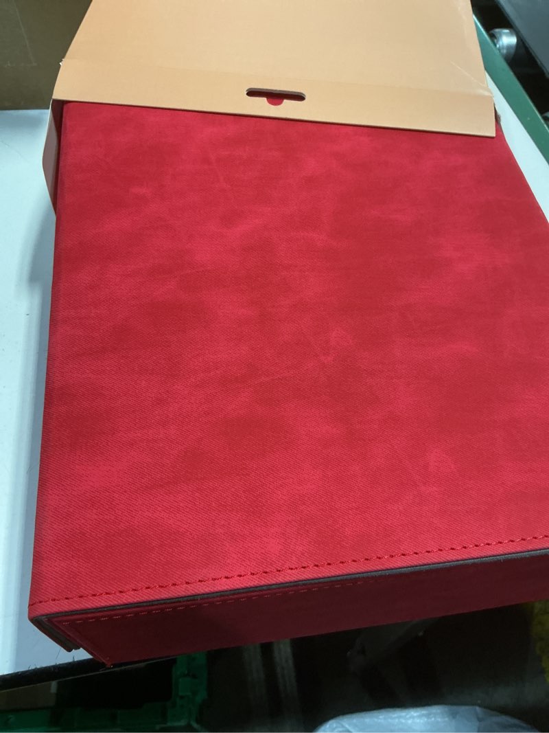 Condition photo showing Good Condition for Crimitidex Premiun 3-Compartment Vertical PU Leather Card Deck Box | Durable Triple Deck Holder with Magnetic Closure for Board Games, TCG. (Red)