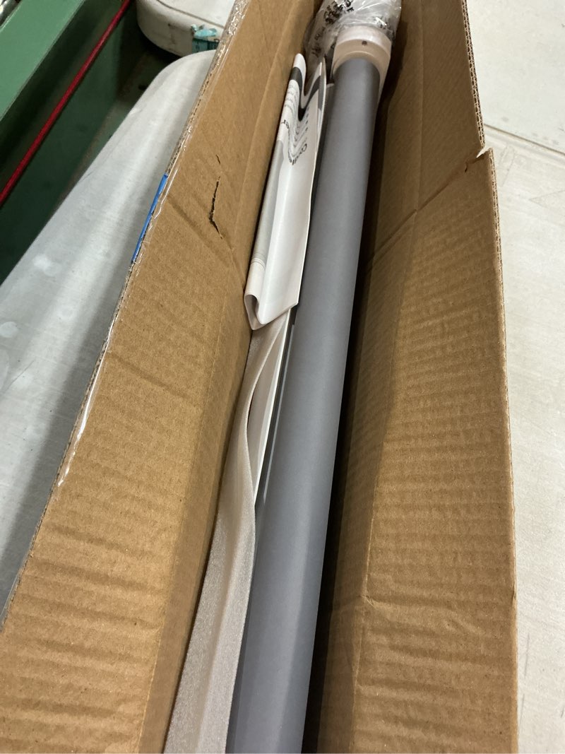 Condition photo showing As Is for LazBlinds No Tools No Drill Cordless Roller Shades, 100% Blackout Blinds for Windows, Thermal Insulated UV Protection Roll Up Blinds for Windows, 22" W x 72" H, White