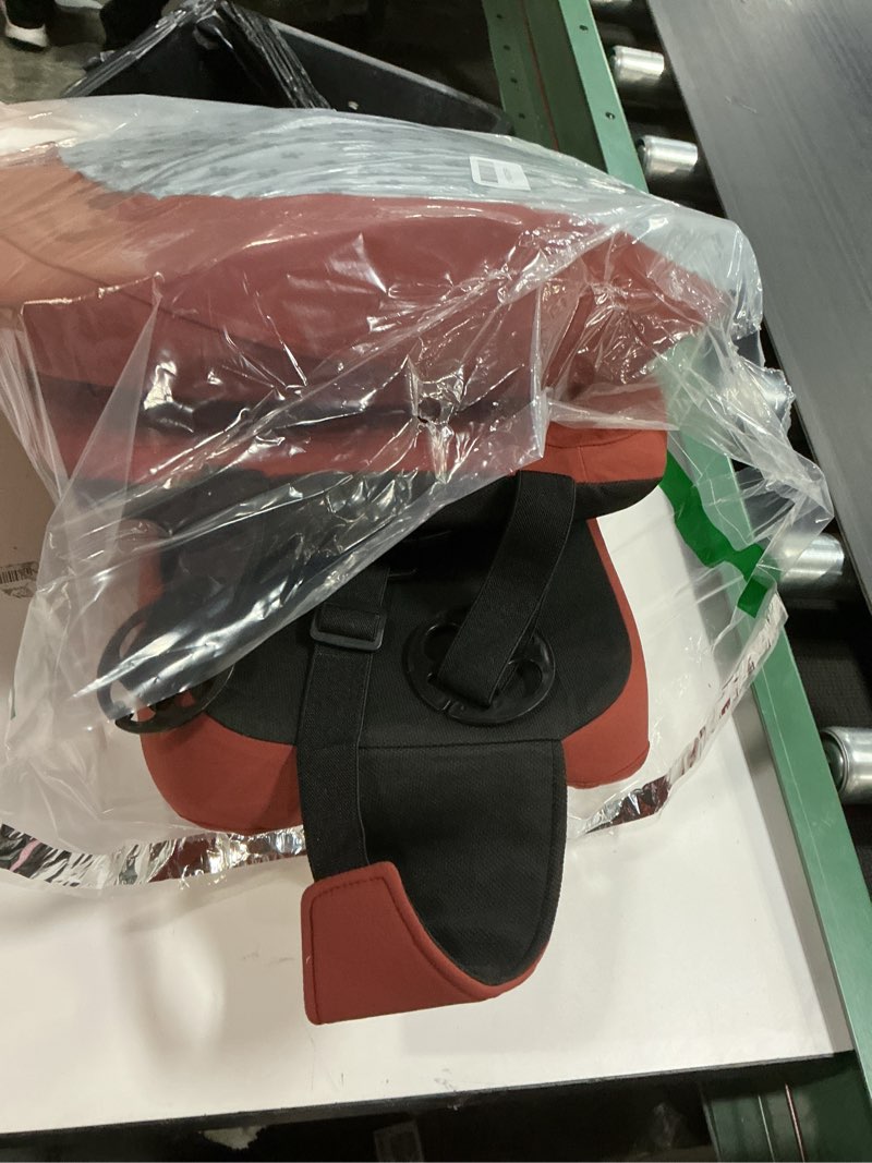 Condition photo showing As Is for FLORICH Memory Foam Car Seat Cushion with Lumbar Support Headrest Pillow 2-in-1 Ergonomic Back Support and Neck Pillow Car Cushion for Driving Seat Back Rest Pillow Pressure Sciatica Pain Relief, Red Red Seat Cushion + 2-in-1 Lumbar&Headrest Pillow