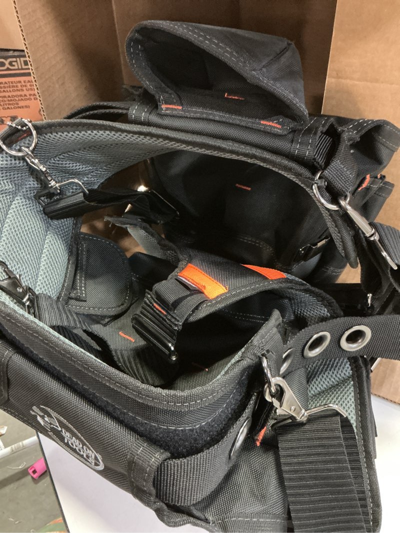 Condition photo showing Good Condition for Dead On Tools - 1680 Denier Poly Carpenter’s Tool Belt with Suspenders (HDP400945) , Black