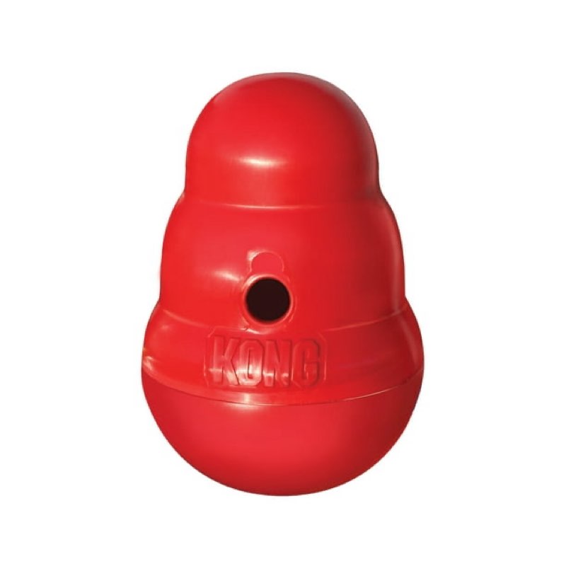KONG® Wobbler Food-Dispensing Dog Toy, Red, Large for Dogs Between 30-65 lbs
