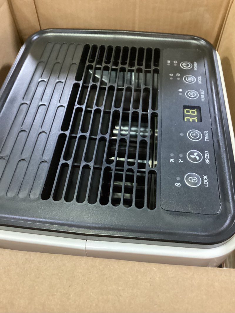 Condition photo showing Good Condition for 2000 sq.ft dehumidifier for basement - 36 db 30 pints quiet dehumidifiers with drain hose for home bedroom bathroom rv 3 modes with led intelligent humidity light white