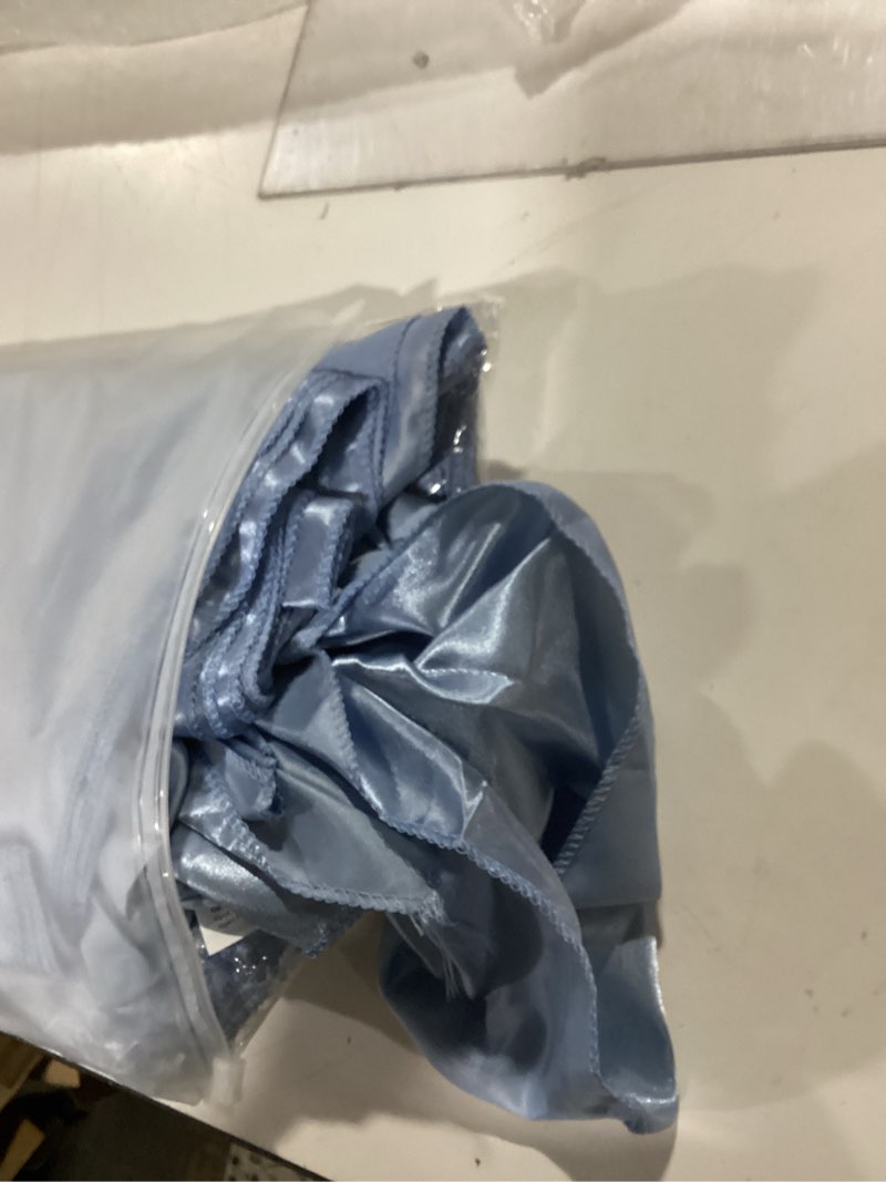 Condition photo showing Good Condition for 15 pack dusty blue satin table runners 12 x 108 inch long table runners for rectangle round tables, smooth satin table runner for wedding,birthday party banquets graduation engagements decoration dusty blue 15 pack (12 x 108 inches)