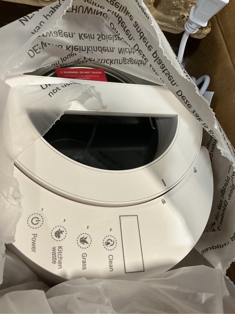 Condition photo showing Good Condition for Compost Bin Kitchen, Auto-Cleaning Electric Compost Bin with Odorless & Low Noise Feature, Countertop Compost Machine for Food Scraps, Indoor Electric Food Waste Composter?