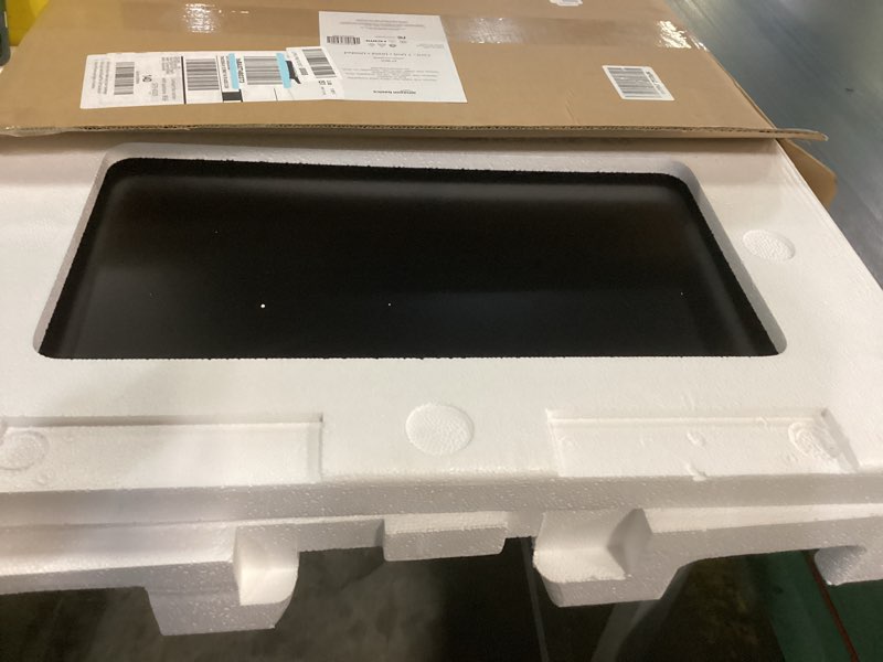 Condition photo showing As Is for (scratched)amazon basics 27 inch monitor, fhd 1080p, 100hz, ips, built-in speakers, vesa compatible, usb ports, black 100hz 27\"