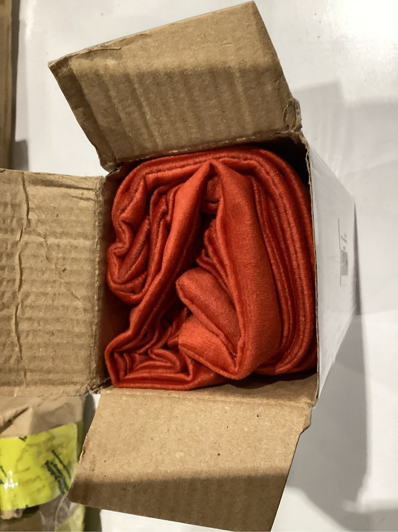 Condition photo showing Good Condition for Fall Couch Pillow Cases 18x18 Burnt Orange: 2 Pack Cozy Soft Velvet Square Throw Pillow Covers for Farmhouse Home Decor Burnt Orange 18" x 18" (Pack of 2)