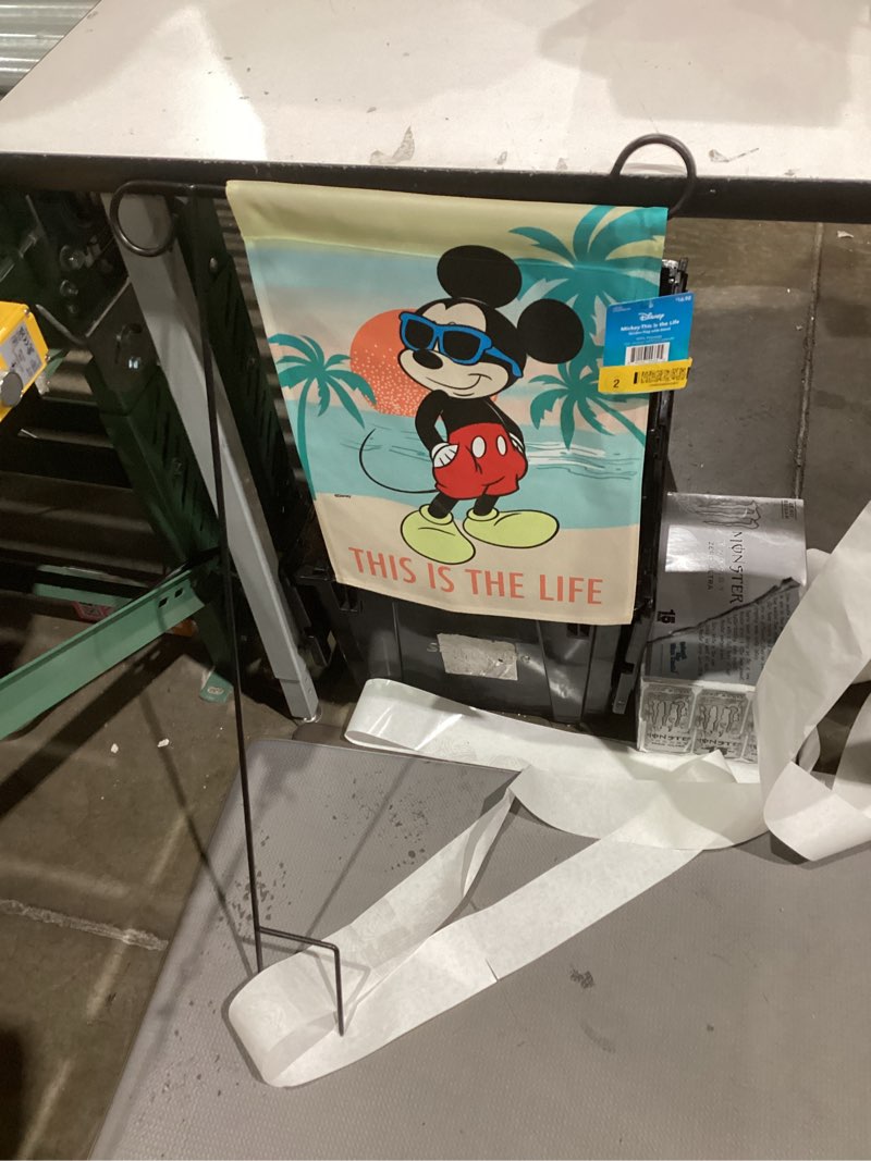 Condition photo showing Good Condition for Disney 1.04-ft W x 1.5-ft H Summer Garden flag Kit