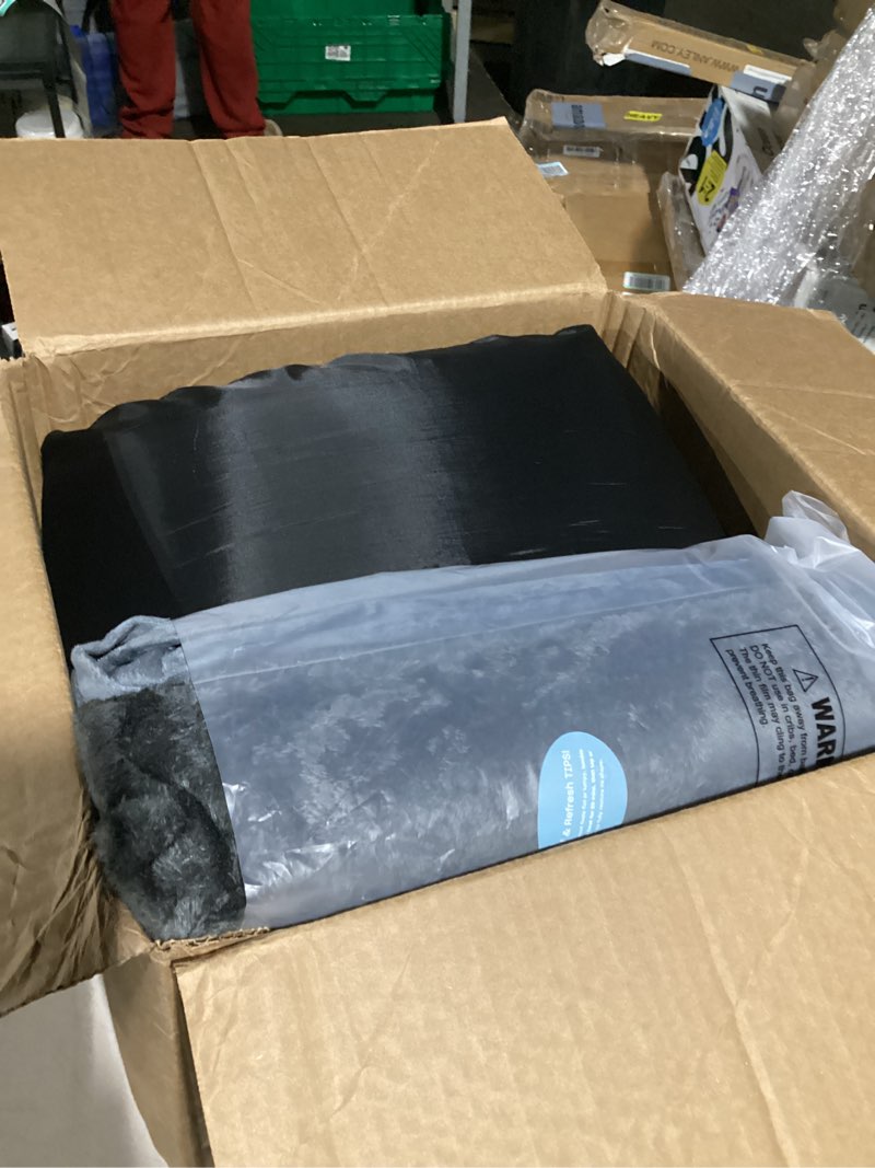 Condition photo showing As Is for Large Dog Bed Orthopedic Washable - Beds Bolster - Extra Large Big Dogs - Memory Foam Couch Sofa - Waterproof with Removable Cover - Dark Grey Dog Bed 36.0"L x 27.0"W x 7.0"Th Dark Grey