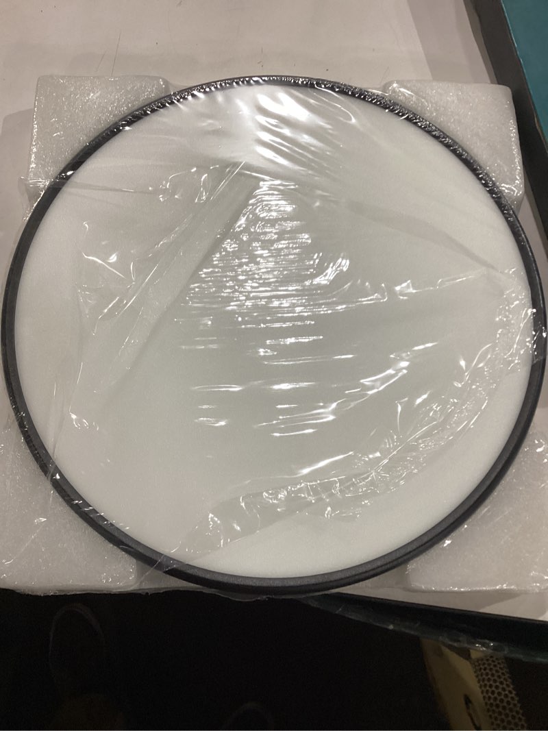 Condition photo showing New/Like New for ocioc 18inch ceiling light with remote control, 40w led flush mount light fixture with 2000k backlight, 3000k-6500k light changing, brightness adjustable close to ceiling lights fixture black 18inch black