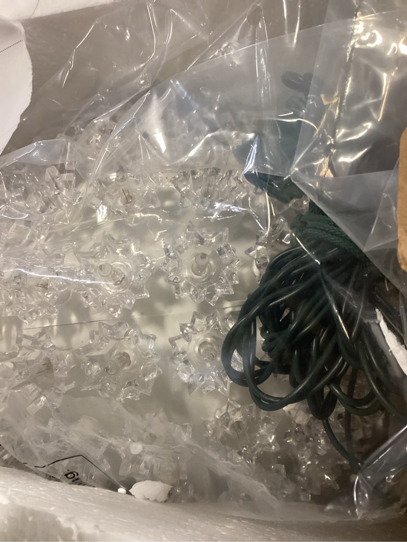 Condition photo showing Good Condition for Novelty Lights 10in 150 Light Starlight Sphere, Clear, Extra Large Ornament Ball Light, 5ft Hanging Cord with S Hook, 12ft Power Cord with Stackable Plug, Commercial Grade 150-Light Clear