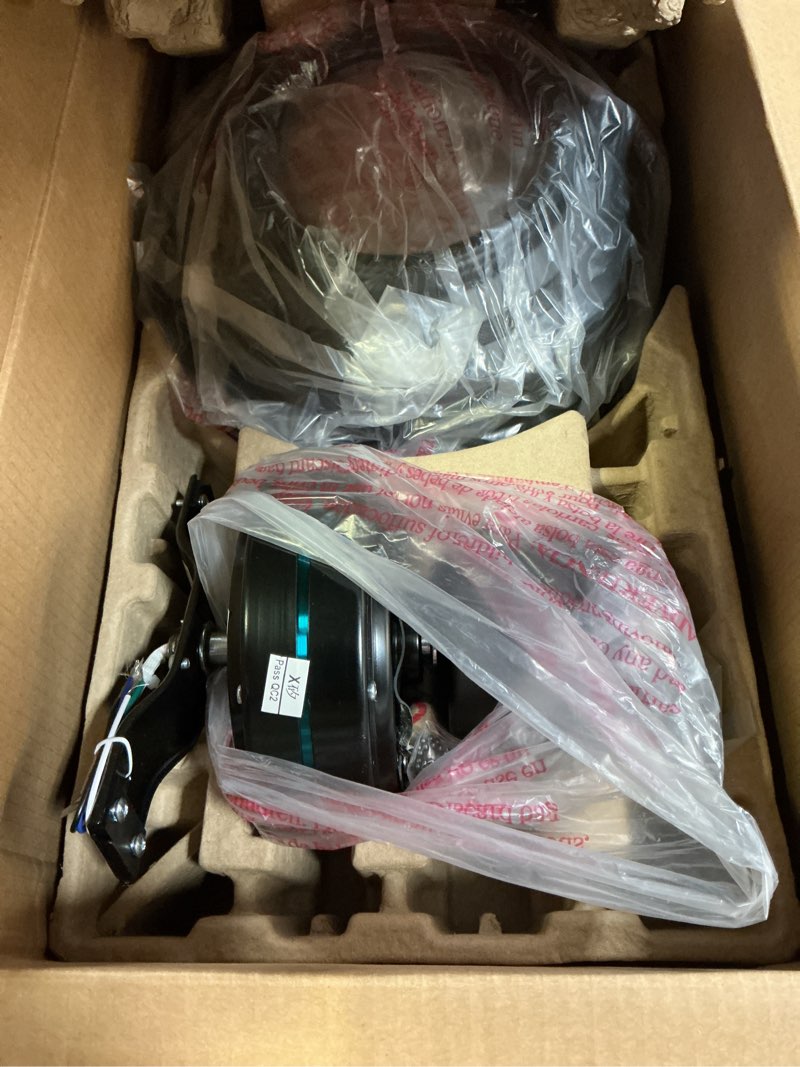 Condition photo showing Good Condition for harbor breeze armitage 52-in matte black with black/cocoa blades led indoor flush mount ceiling fan with light (5-blade)