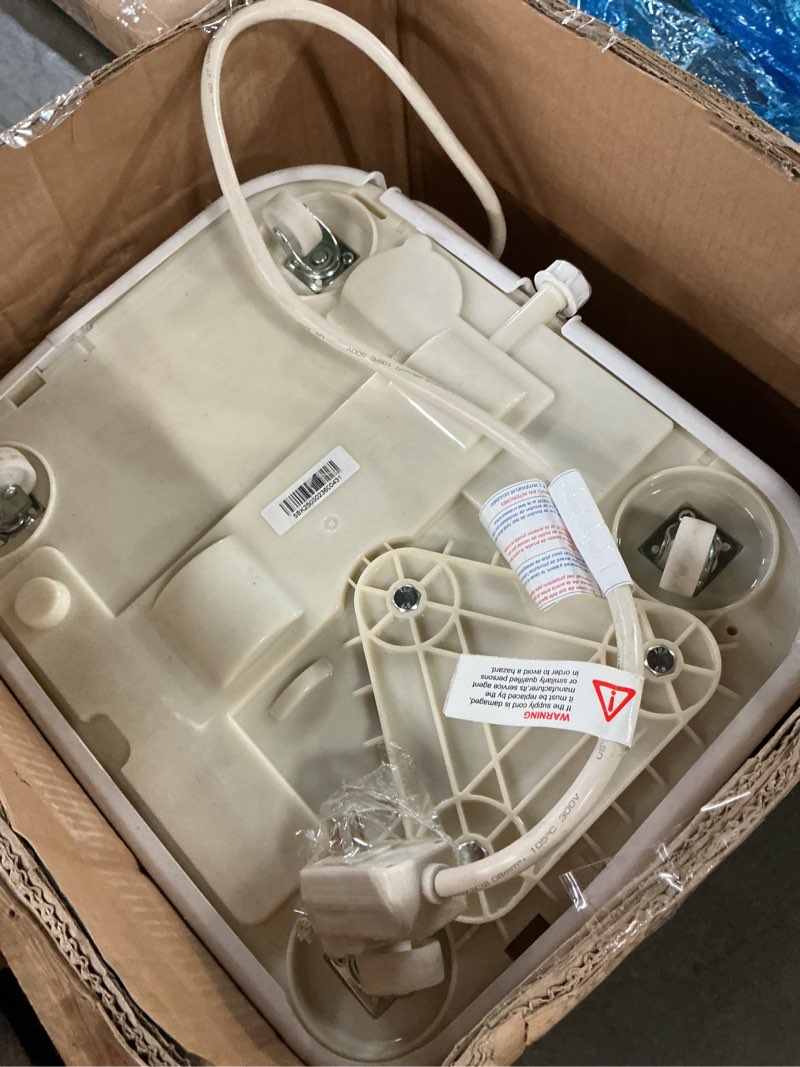 Condition photo showing As Is for whynter arc-131gd 13,000 btu (6,345 btu sacc) dual hose cooling portable air conditioner, dehumidifier, and fan plus storage bag for, up to 420 sq ft in grey cooling only 13,000