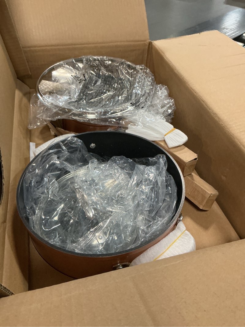 Condition photo showing Good Condition for Nuwave 7pc Cookware Set Healthy Duralon Blue Ceramic Nonstick Coated, Diamond Infused Scratch-Resist