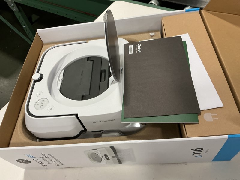 Condition photo showing Good Condition for iRobot Braava Jet M6 (6110) Ultimate Robot Mop- Wi-Fi Connected, Precision Jet Spray, Smart Mapping, Works with Alexa, Ideal for Multiple Rooms, Recharges and Resumes, White