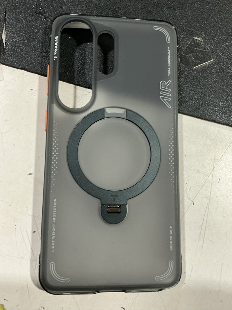 Condition photo showing Good Condition for torras ostand q3 air for samsung galaxy s26 ultra case with 360 magnetic stand, fit for magsafe, airbag cushion, mil-grade drop tested, shockproof phone case for s26 ultra 6.9", shadow black shadow black s26 ultra