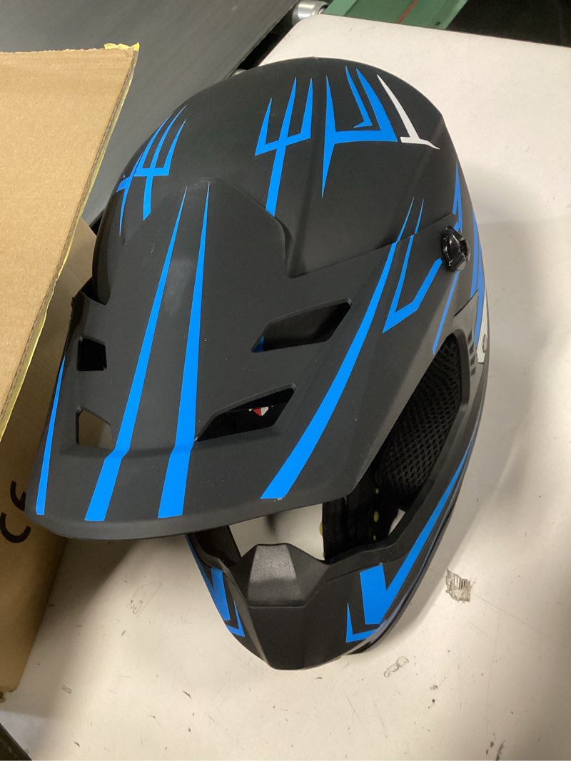 Condition photo showing Good Condition for (Incomplete) Youth Motorcross Helmet, Kids Dirt Bike Helmets, Motorcycle Helmets Off-Road Mountain Bike BMX MX AT