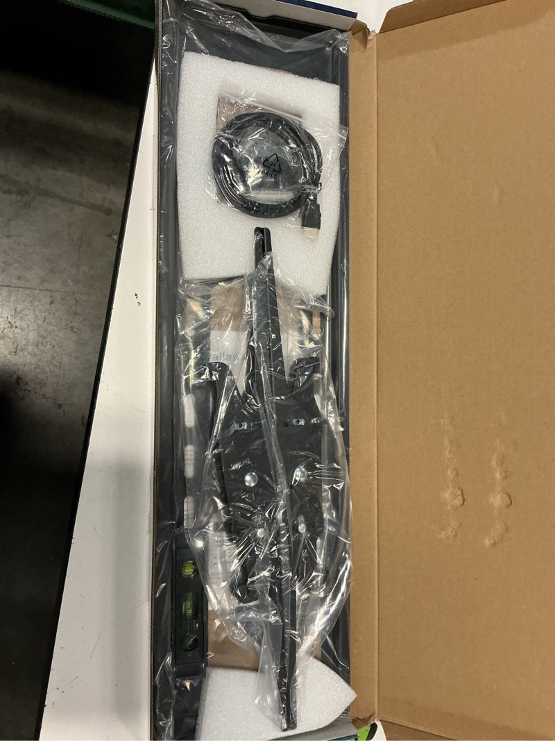 Condition photo showing New/Like New for mount-it! tilting tv wall mount bracket, 32-65", 175 lbs | universal heavy-duty mount for lcd led plasma flat screens, 15-degree tilt, max vesa 600x400.