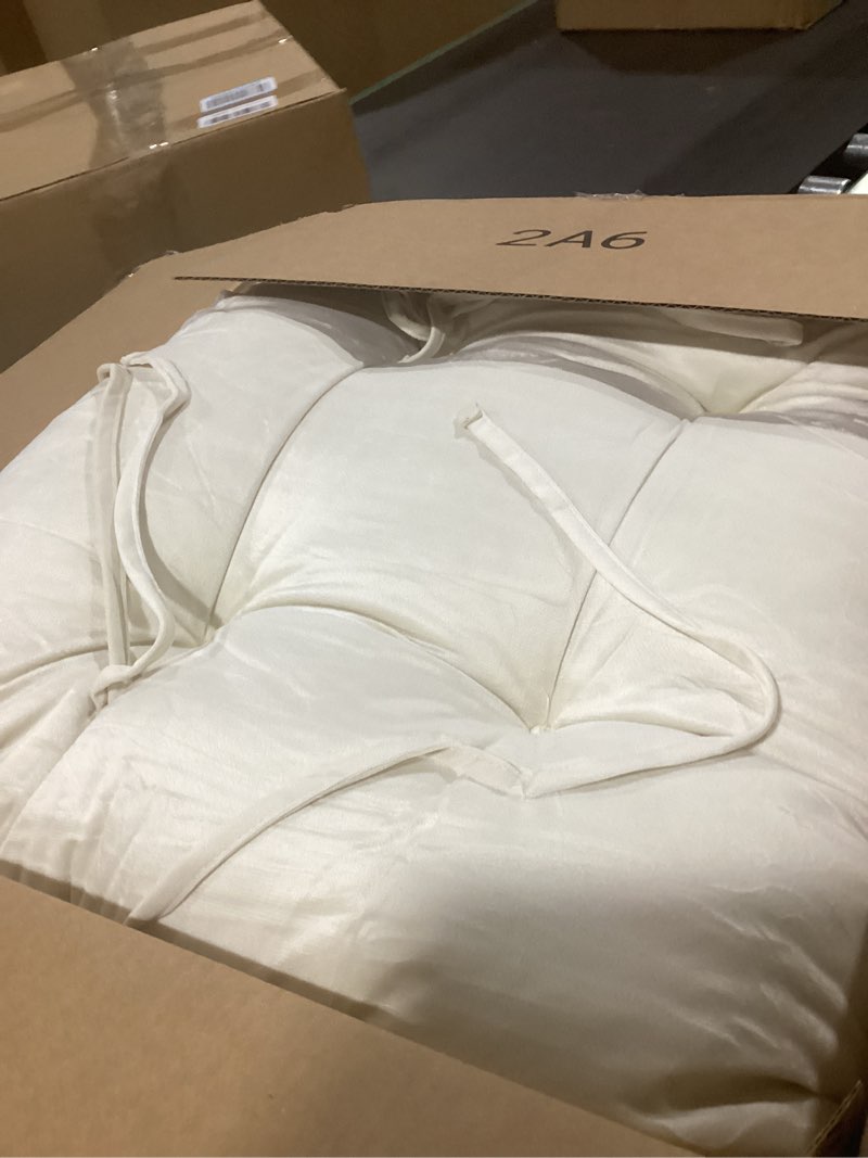 Condition photo showing Good Condition for MABOZOO 6 PCS Glider Rocker Replacement Cushions with Storage Side Pocket,Foam & Microfiber Filling, Non-Slip & Washable,Thickened & Supportive Velvet Rocking Chair Cushion Set(Beige)