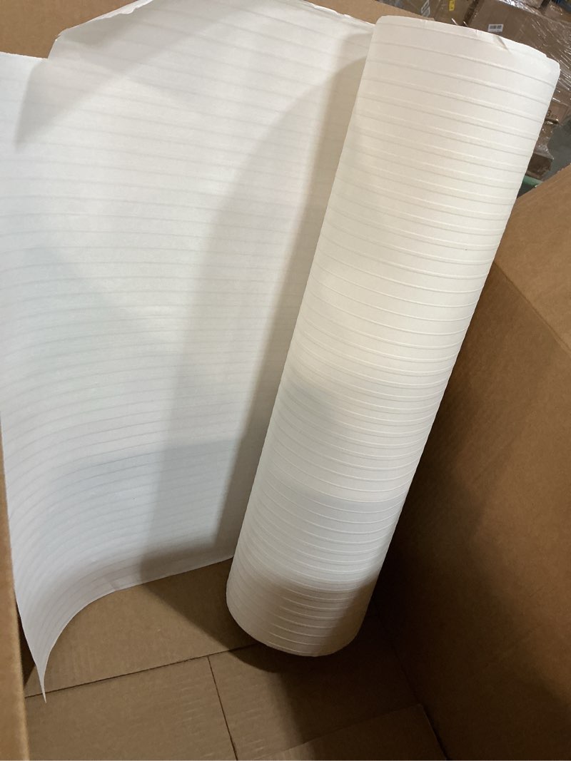 Condition photo showing As Is for frienda 20 in x 82ft paintable wallpaper faux beadboard wallpaper peel for bedroom ceiling living room bathroom basement, non-sticky
