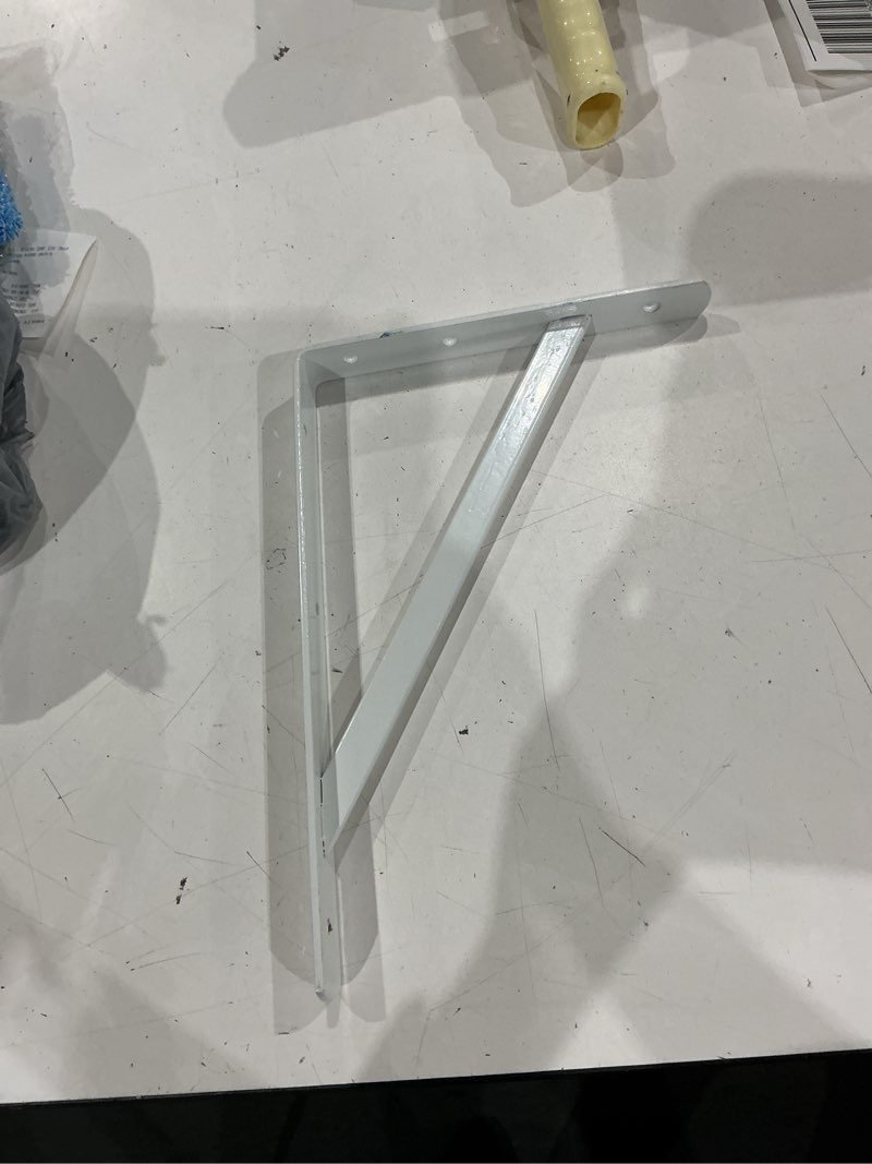 Condition photo showing New/Like New for project source 11.69-in l x 1.16-in w x 8.07-in d heavy duty white shelf bracket
