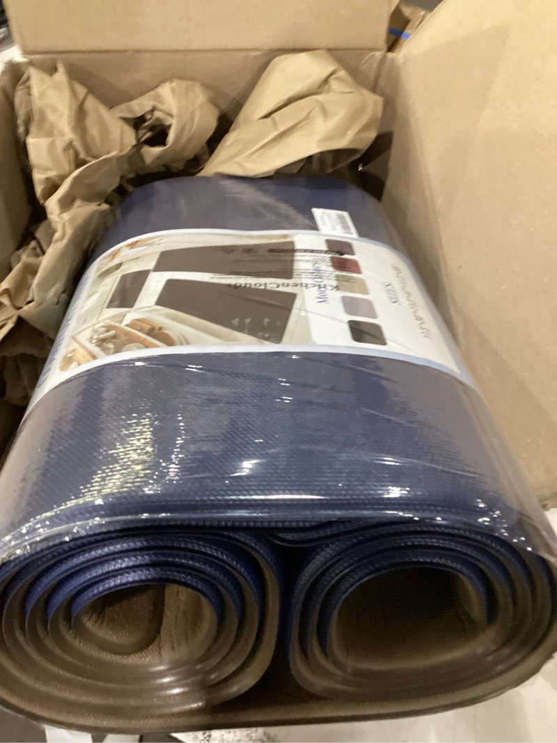 Condition photo showing New/Like New for kitchenclouds kitchen mats for floor,3pcs kitchen rugs,non slip anti fatigue mats for kitchen floor,waterproof sink mat,cushioned standing and comfort mats for office,blue