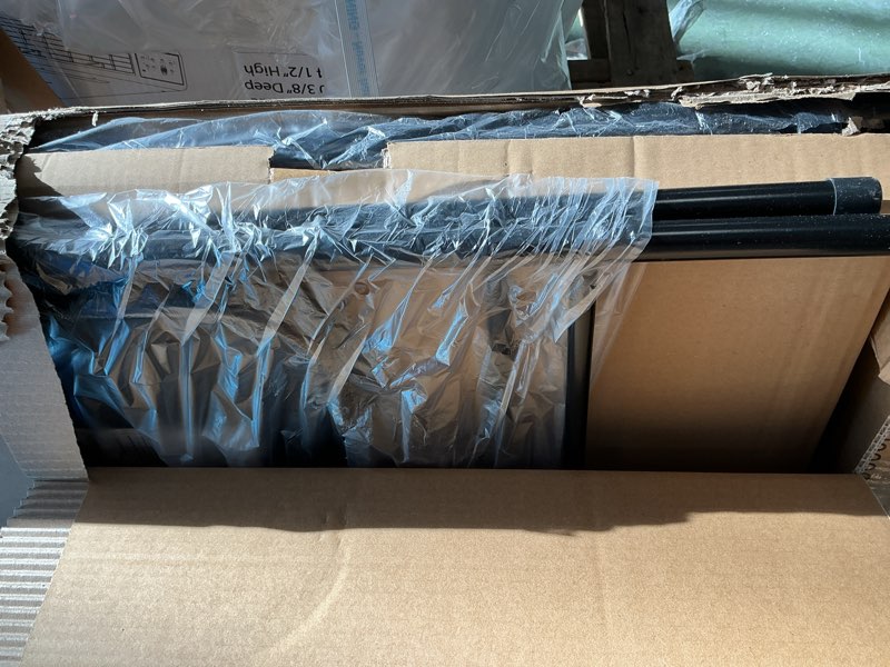 Condition photo showing Good Condition for Flash Furniture Madison 5 Piece Black Folding Card Table and Chair Set Black 5 Piece Set