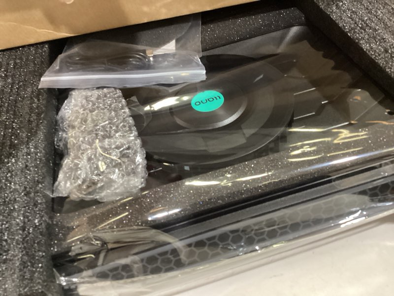 Condition photo showing Good Condition for llano v12 gaming laptop cooling pad, rgb laptop cooler, laptop cooling fan stand with 5.5 inch powerful turbofan, for 15.6-19in laptop, adjustable speed, dustproof, 3-port usb hub, black (rgb) black rgb